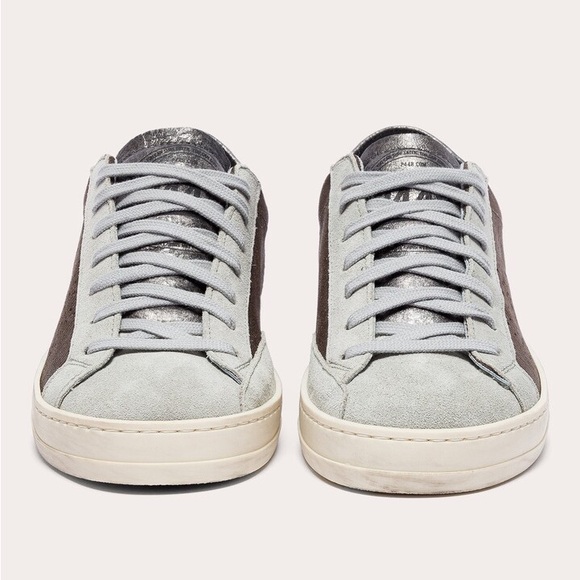 P448 John Roccia Low Top Sneakers, Brown Size 40 New in Box - Picture 3 of 11